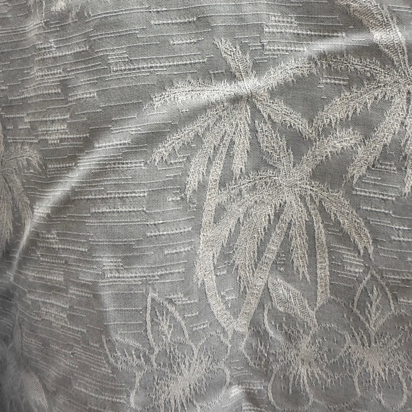 Tommy Bahama Shirt Mens Size M Gray 100% Silk Palm Print Button Up Short Sleeve - Picture 3 of 5